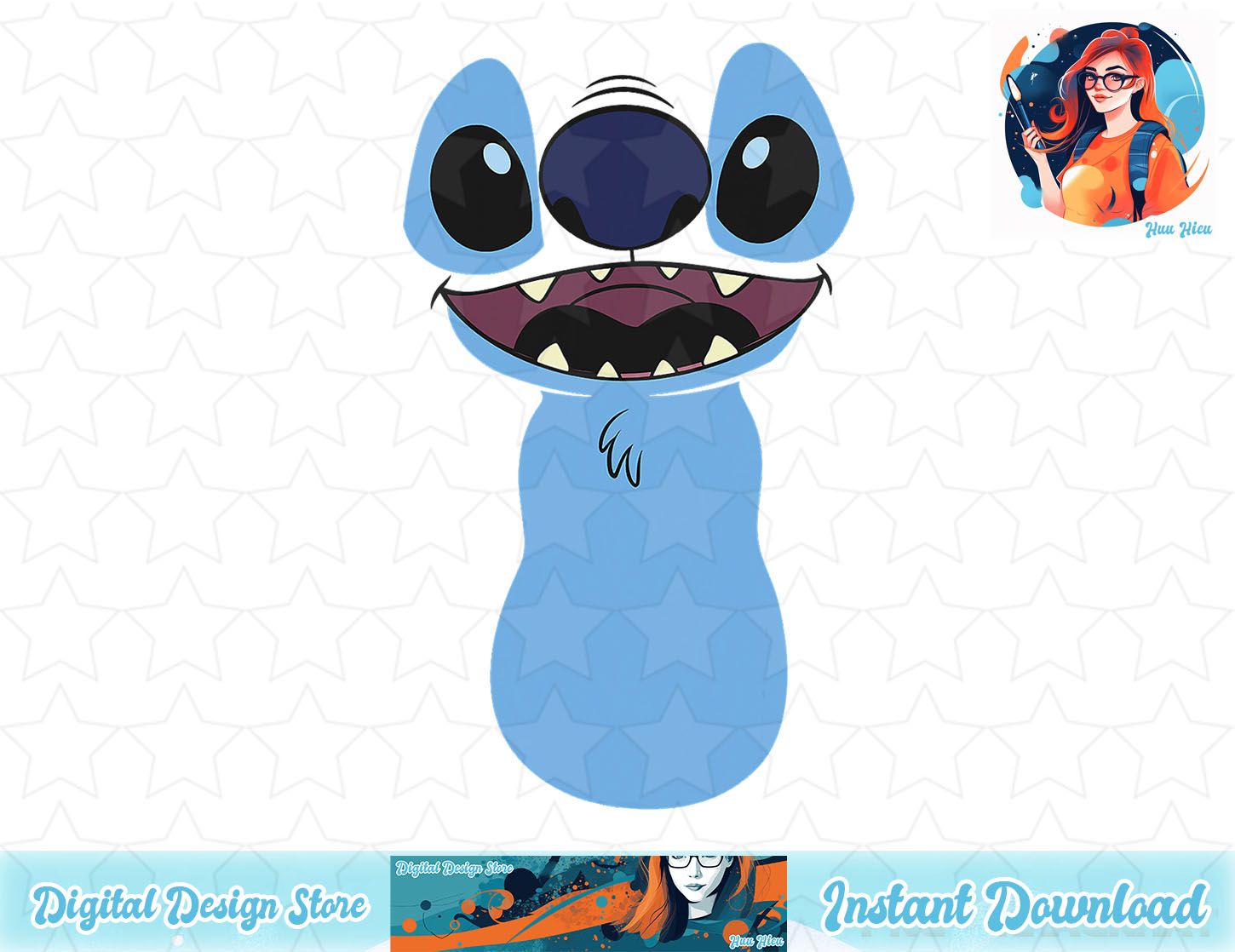 Disney Lilo & Stitch Big Belly Stitch TShirt copy PNG Subli Inspire