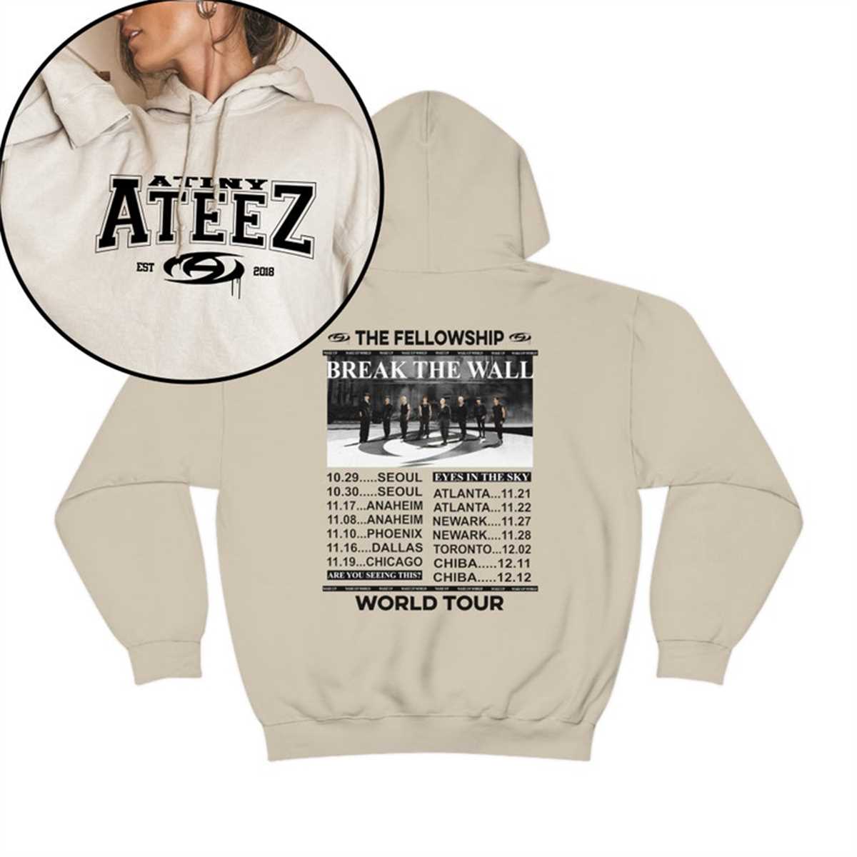 Ateez The Fellowship Tour Hoodie Towards The Light Ateez