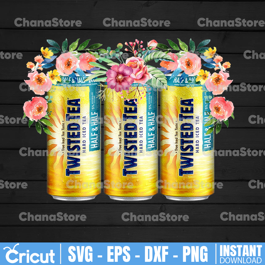Twisted Tea Half and half sublimation digital download png f - Inspire