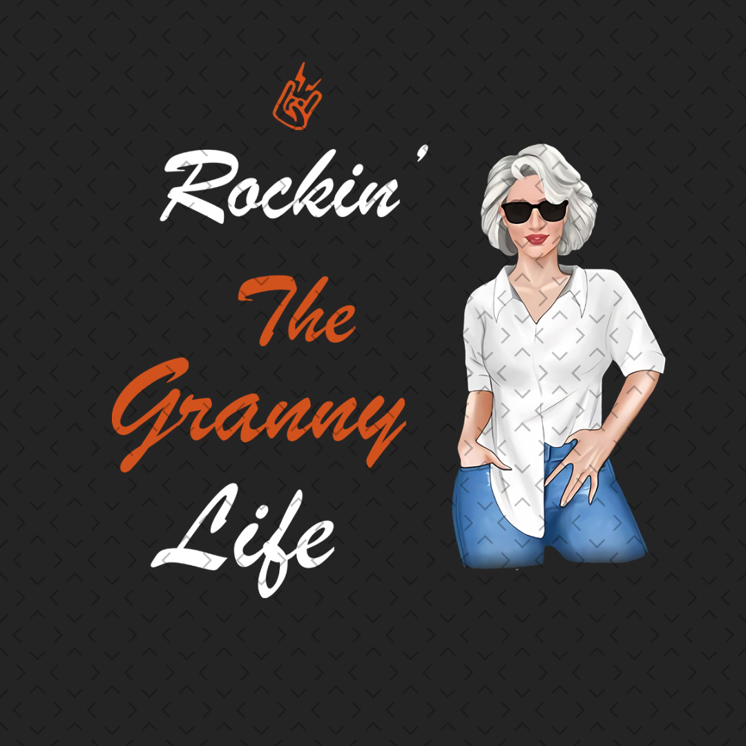 Rockin The Nana Life - Personalized Grandma T-shirt And Hoodie