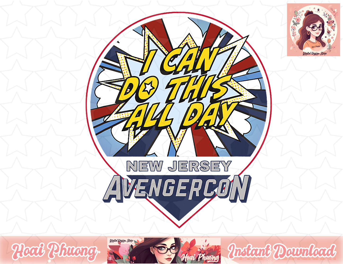 Ms. Marvel I Can Do This All Day Avengercon Pop Art Poster T - Inspire ...