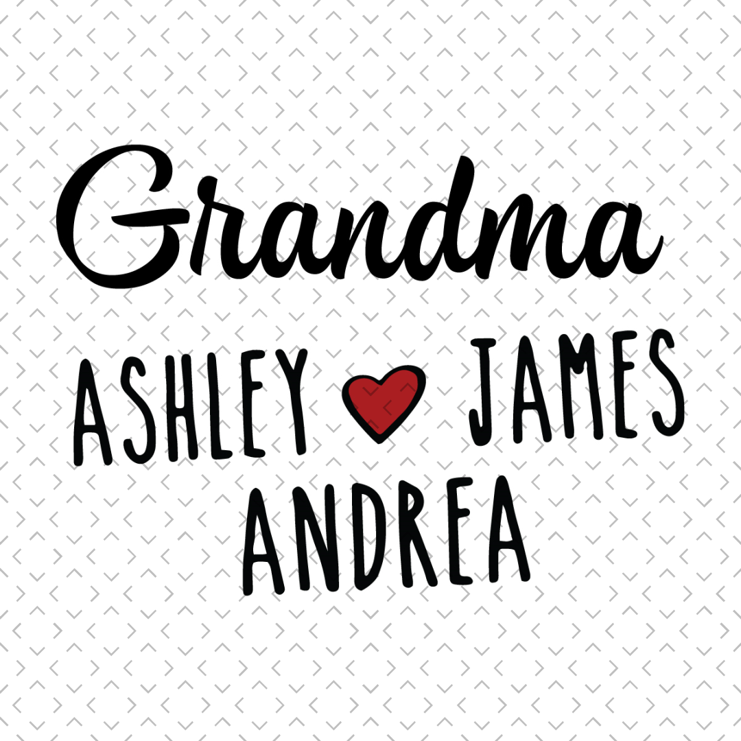 Custom Grandchildren Name Svg, Mothers Day Svg, Grandchildre Inspire