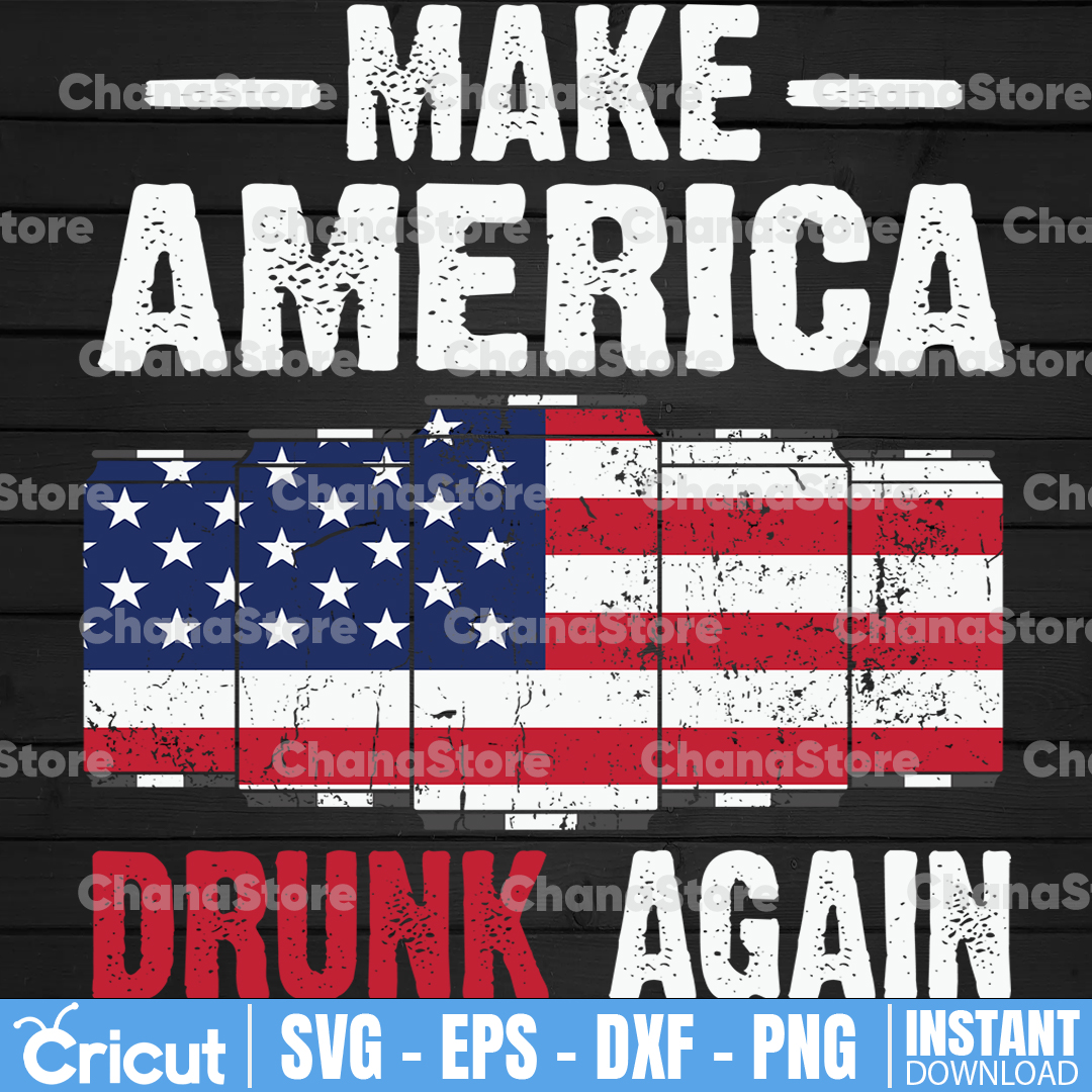 WengBeauty Panneau en aluminium « Make America Drunk Again » inspirant