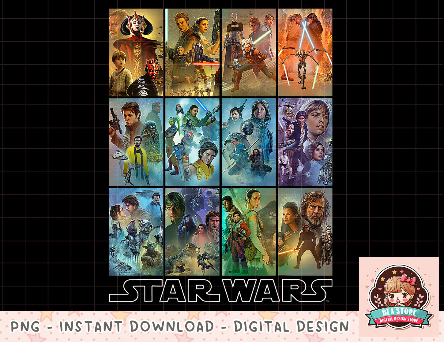 Star Wars Celebration Mural Art Panels png Inspire Uplift