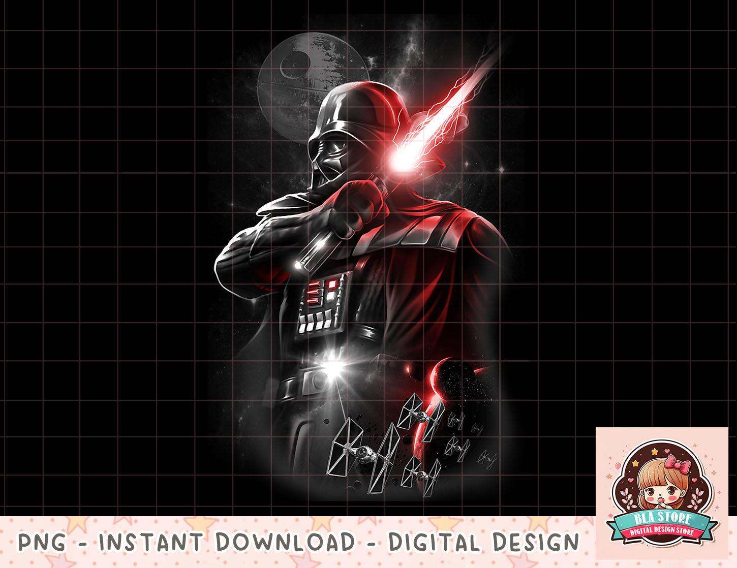 Star Wars Darth Vader Lightsaber Portrait png | Inspire Uplift