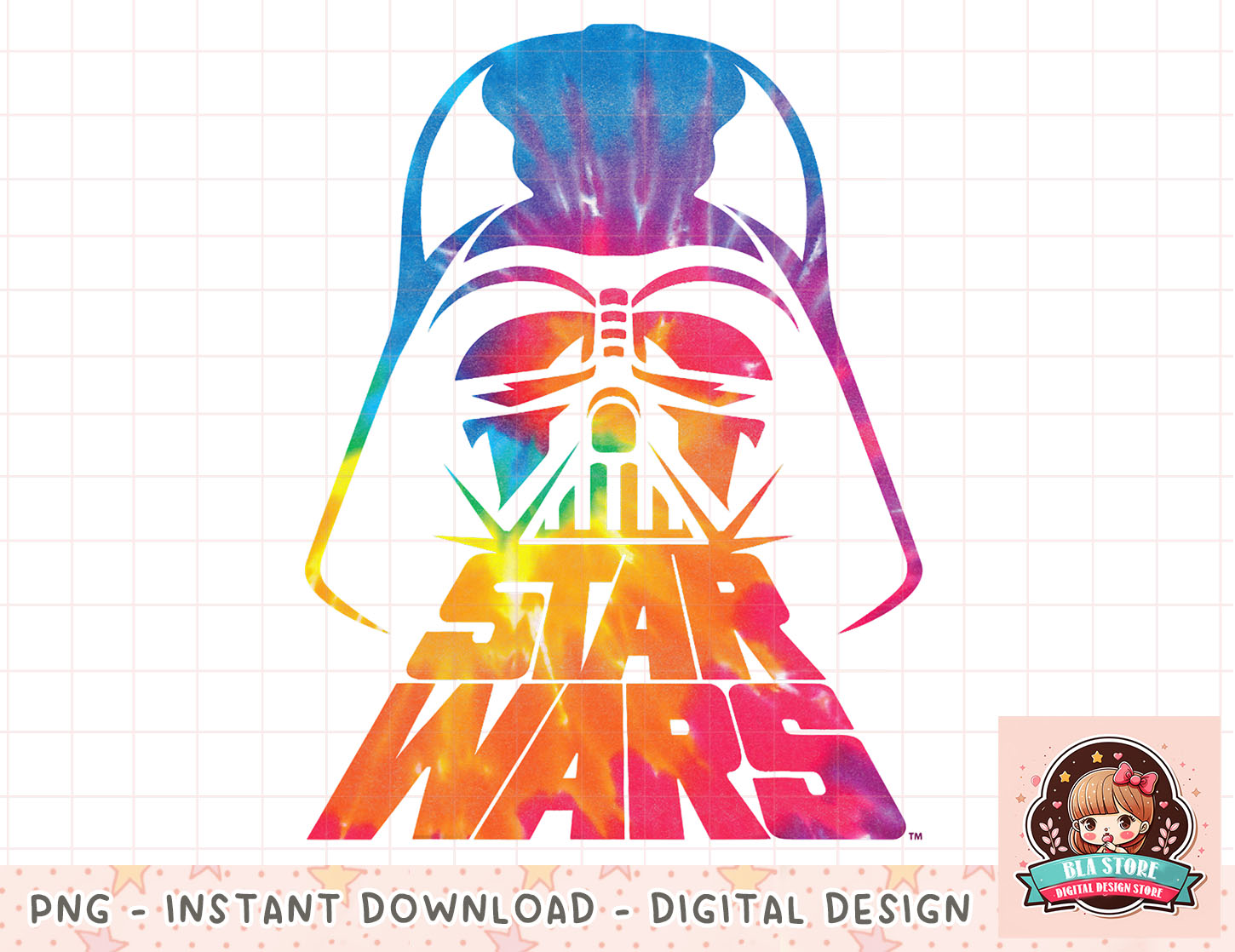 darth vader tie dye shirt