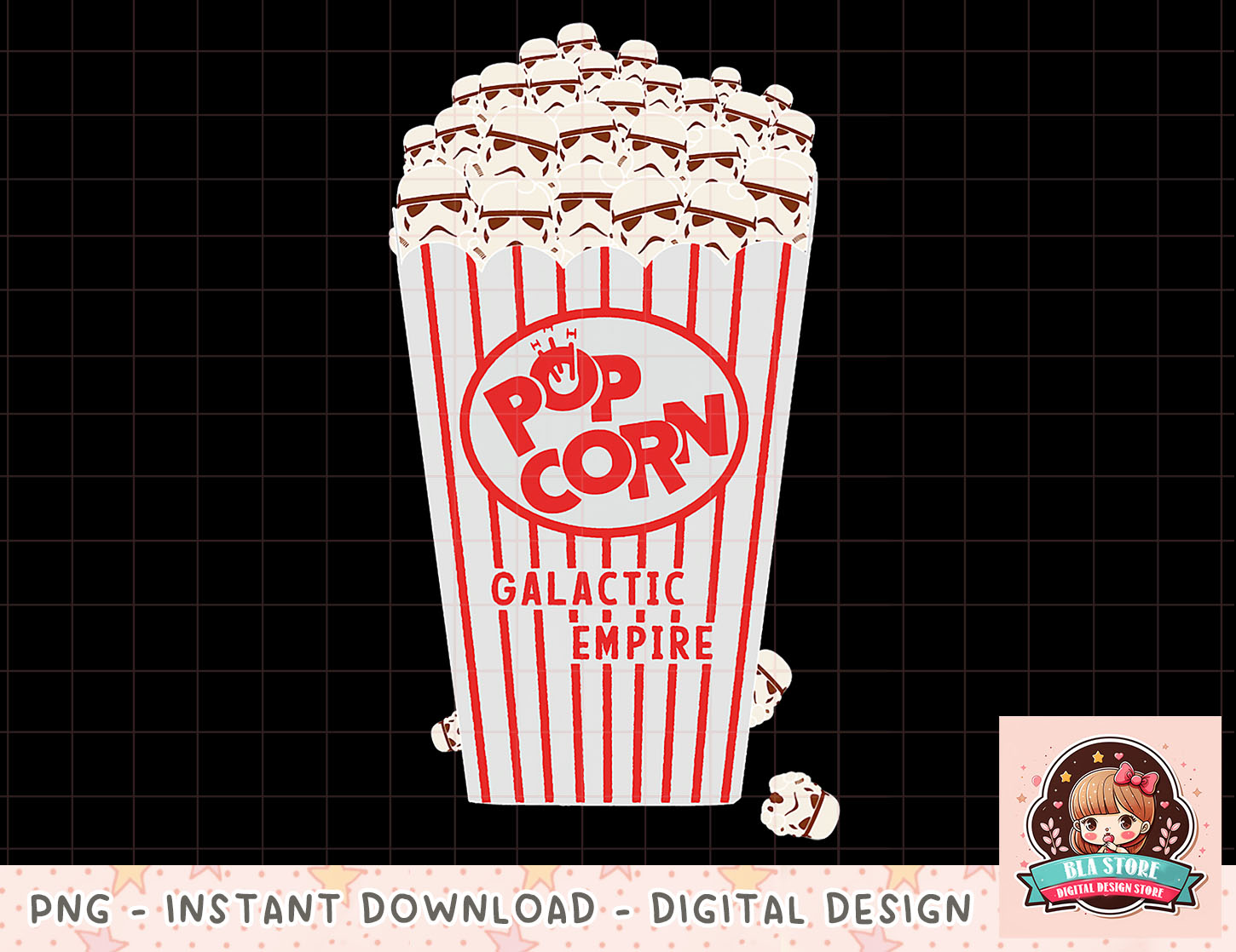 Star Wars Galactic Empire Stormtrooper Popcorn png | Inspire Uplift