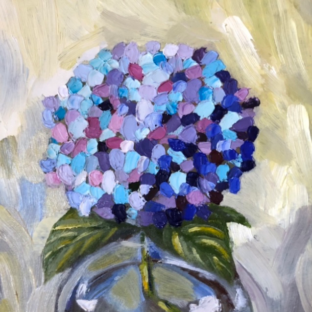 Hydrangea flowers original oil painting hand painted modern | Inspire ...