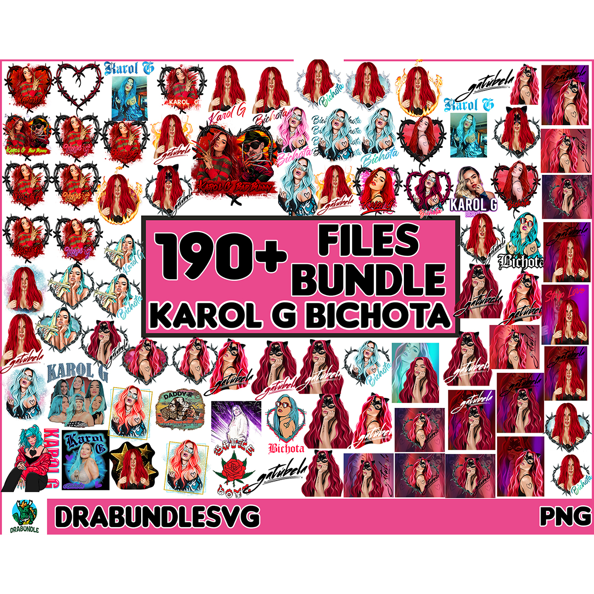 Red Bad 190 Karol G With Red Hair Png, Bad Bunny png, Horror Movies - Inspire ...