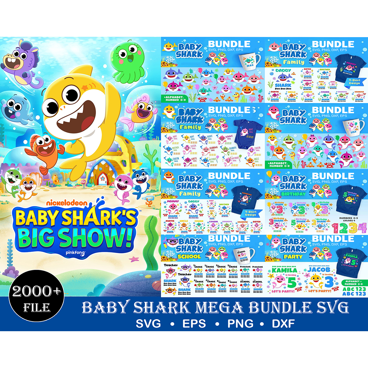 2000 Baby Shark SVG Bundle, Baby Shark, Baby Shark Svg, Baby | Inspire ...