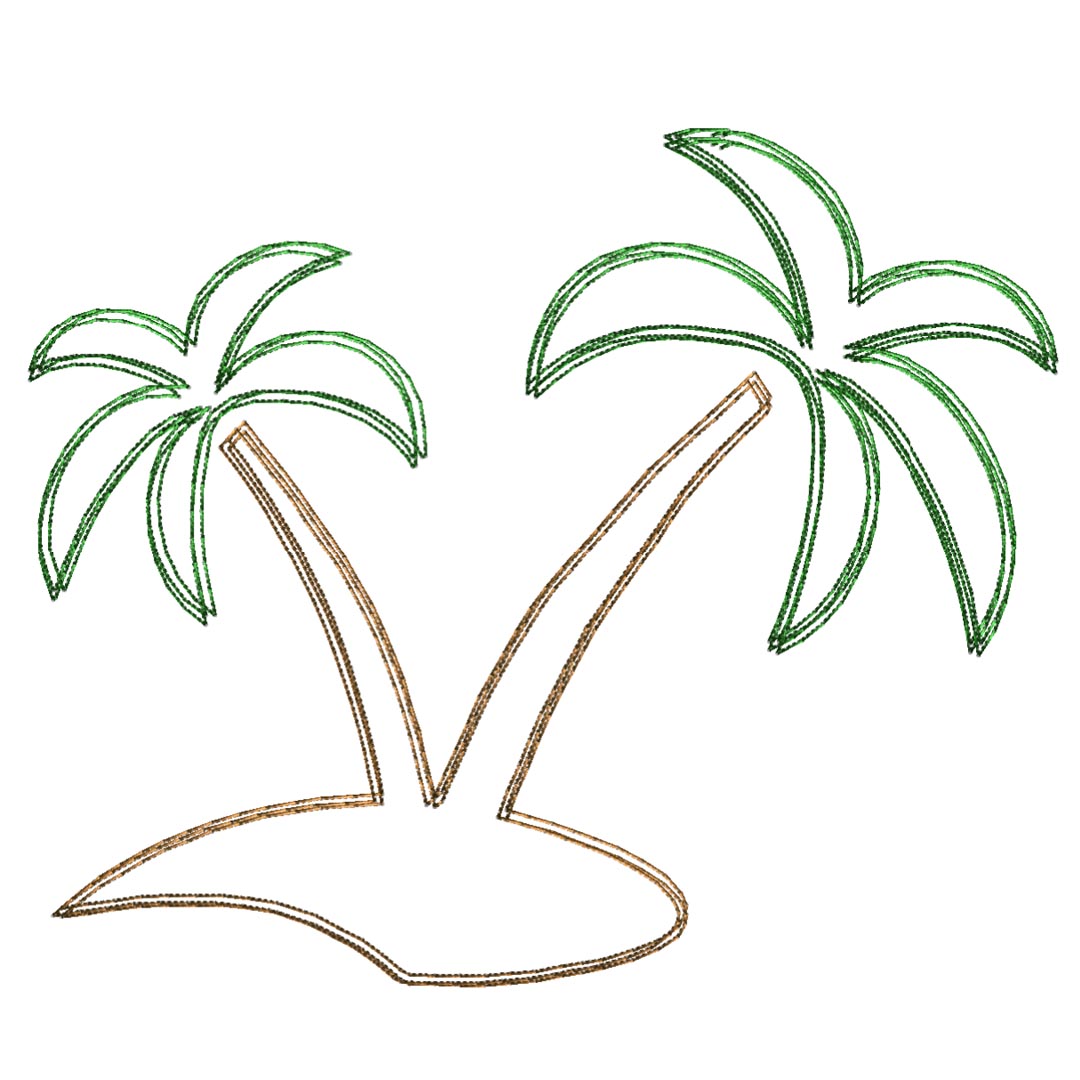 Palm scribble stitch embroidery designpalm embroidery desig  inspire Palm scribble stitch embroidery designpalm embroidery desig  inspire