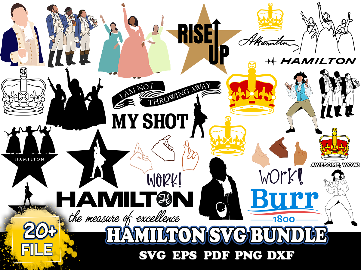 20 Hamilton Svg Bundle, Hamilton Svg, Musical Svg | Inspire Uplift