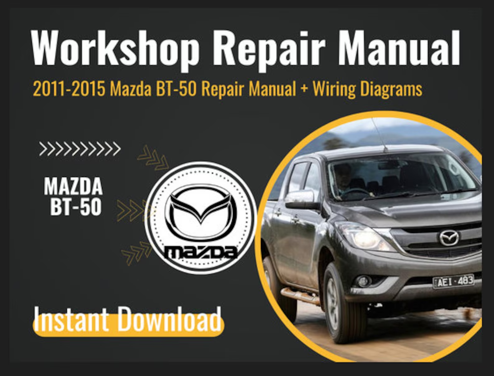20112015 Mazda BT50 Repair Manual Wiring Diagrams. Repair Inspire Uplift