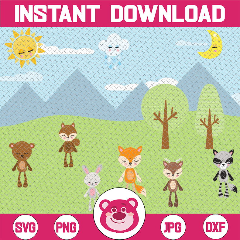 Woodland Animals Clipart, Forest Animal Clip Art, Wild Cute - Inspire