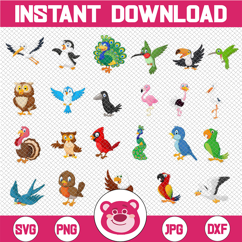 Cute Bird Svg Bundle,Bird svg,Bird on a branch Svg clipart v Inspire