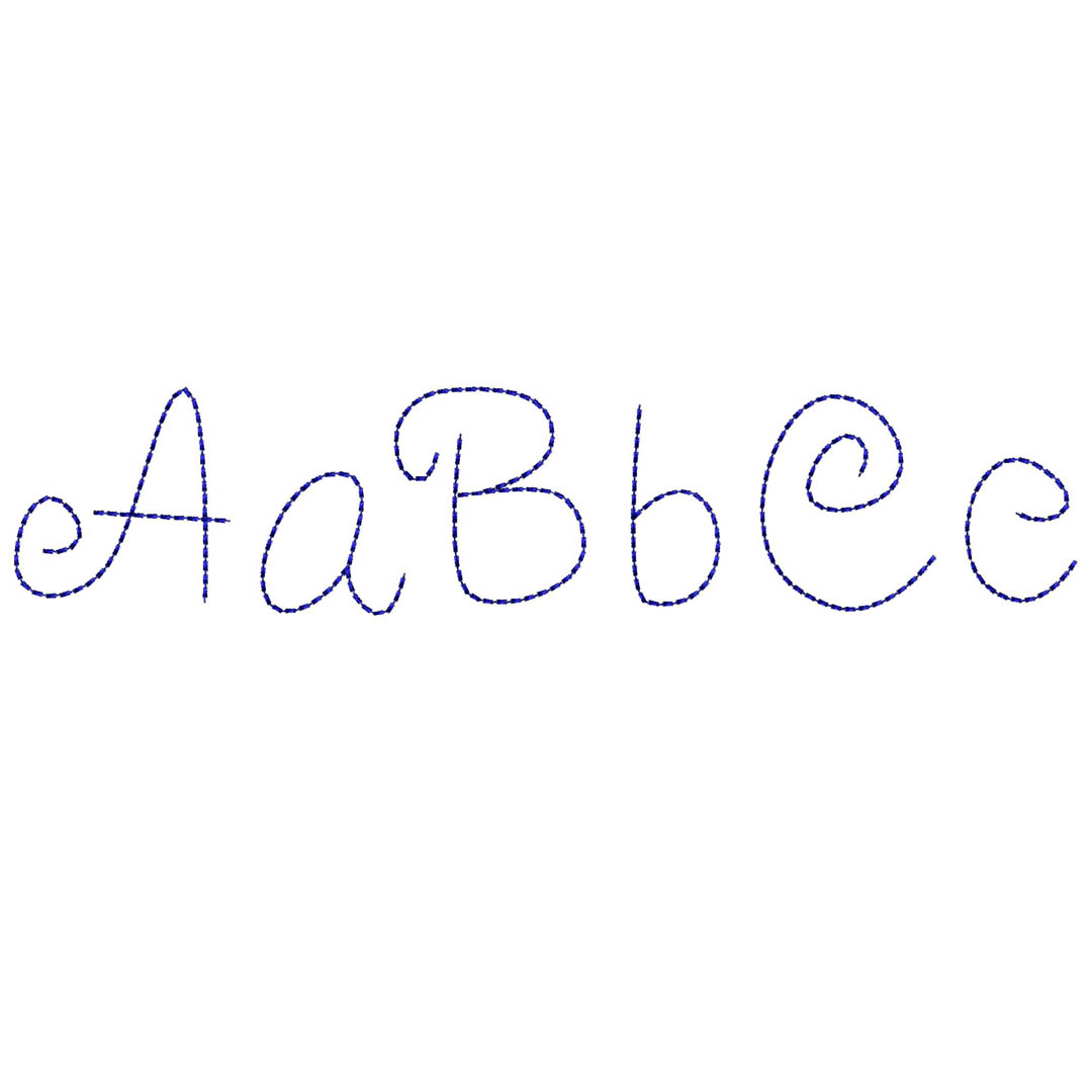 Bean stitch font embroidery design,Font embroidery design,Fu - Inspire