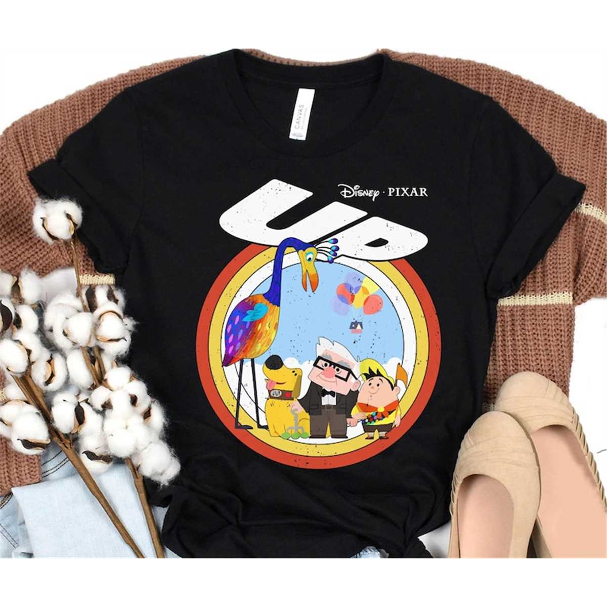 Retro Up Carl Russell Dug Kevin Shirt / Pixar Disney Movie T Inspire
