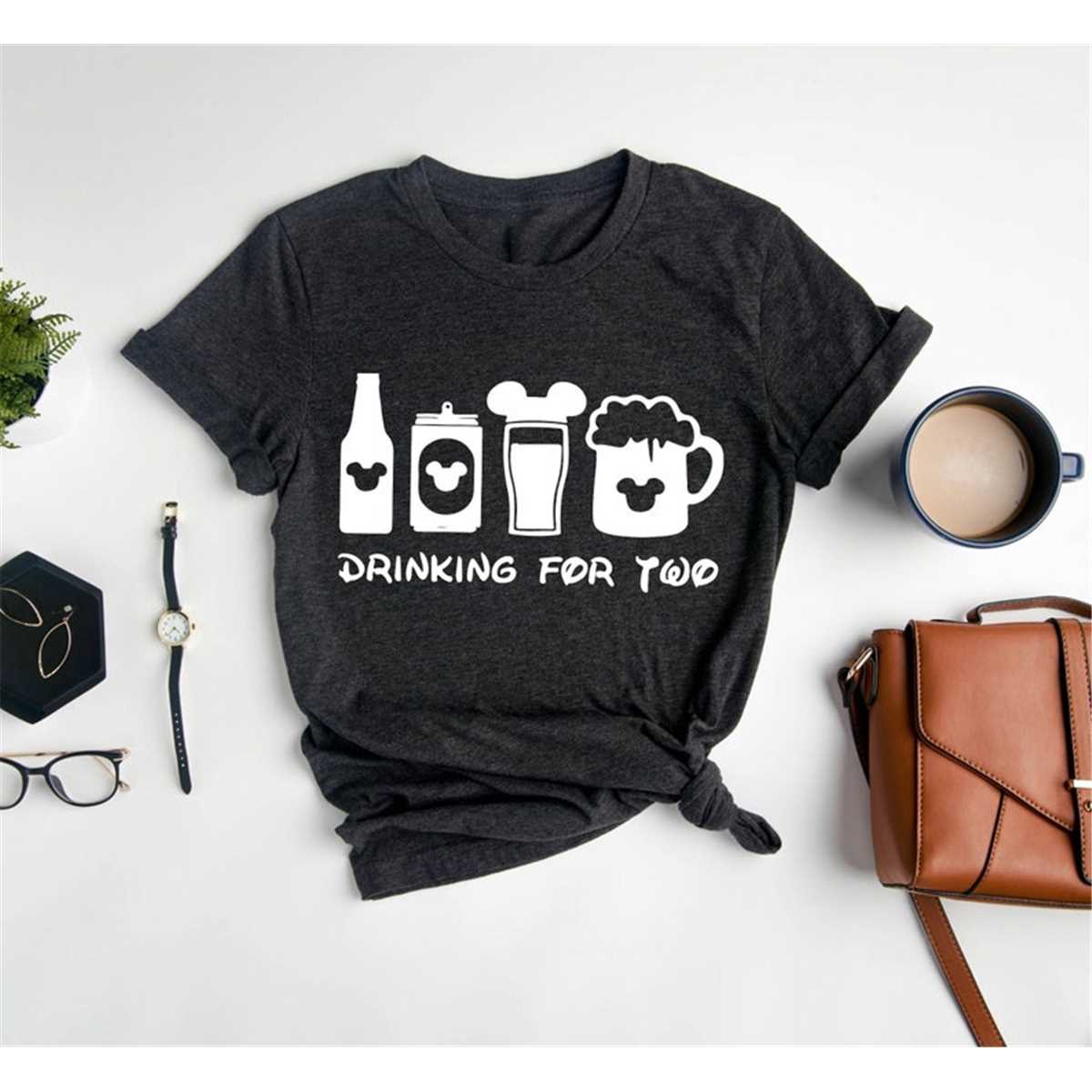 Disney Drinking For Two Shirt Pregnancy Reveal Shirt, Funny Inspire