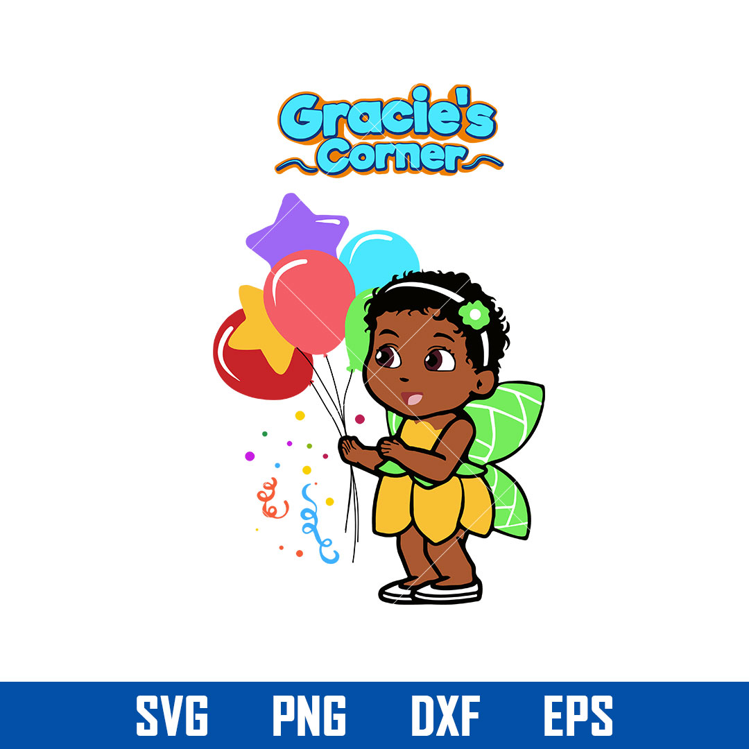 Baby Gracie's Corner Girl Birthday Svg, Gracie's Corner Birt Inspire