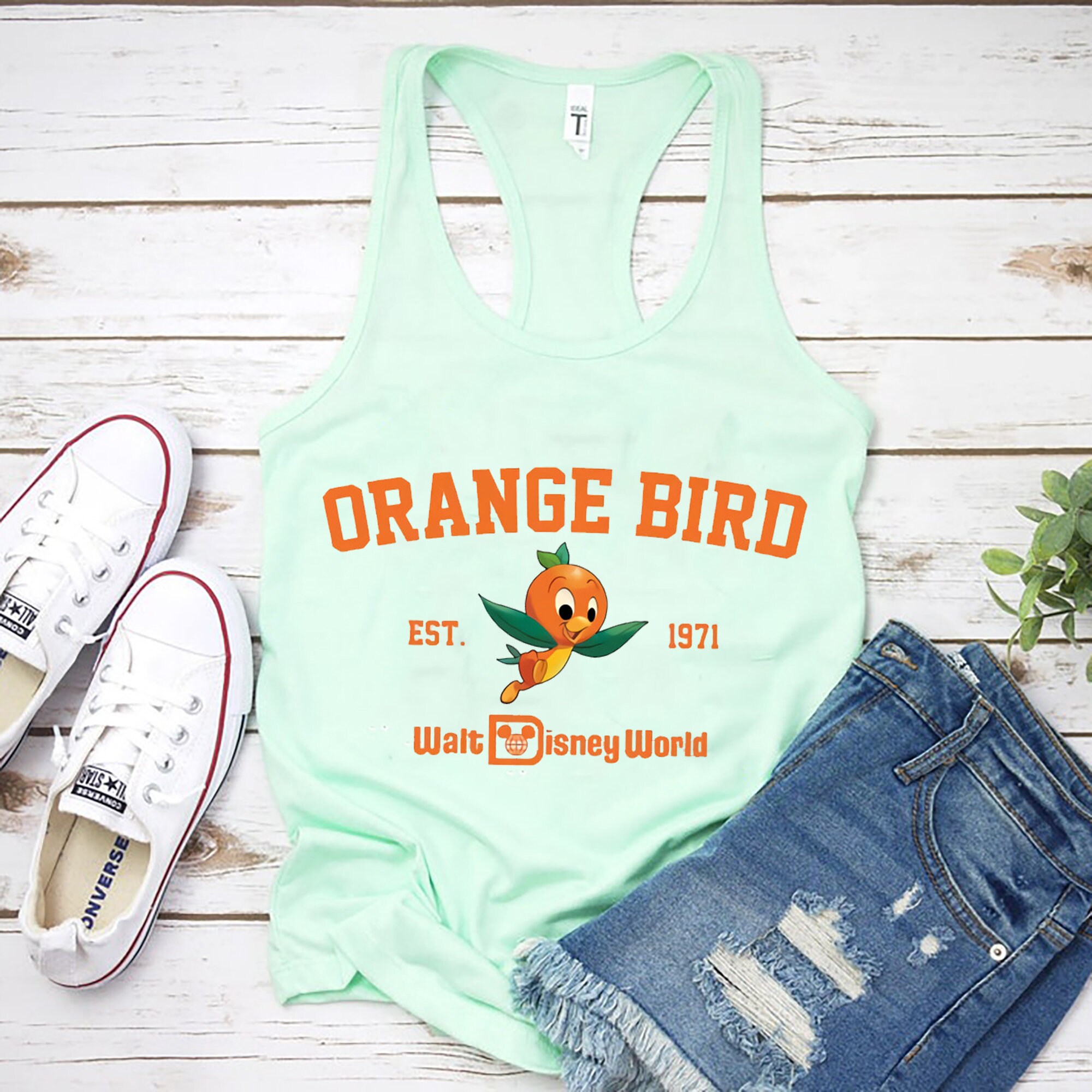 Disney Orange Bird Tank, Orange Bird Epcot Tank, Orange Bird - Inspire