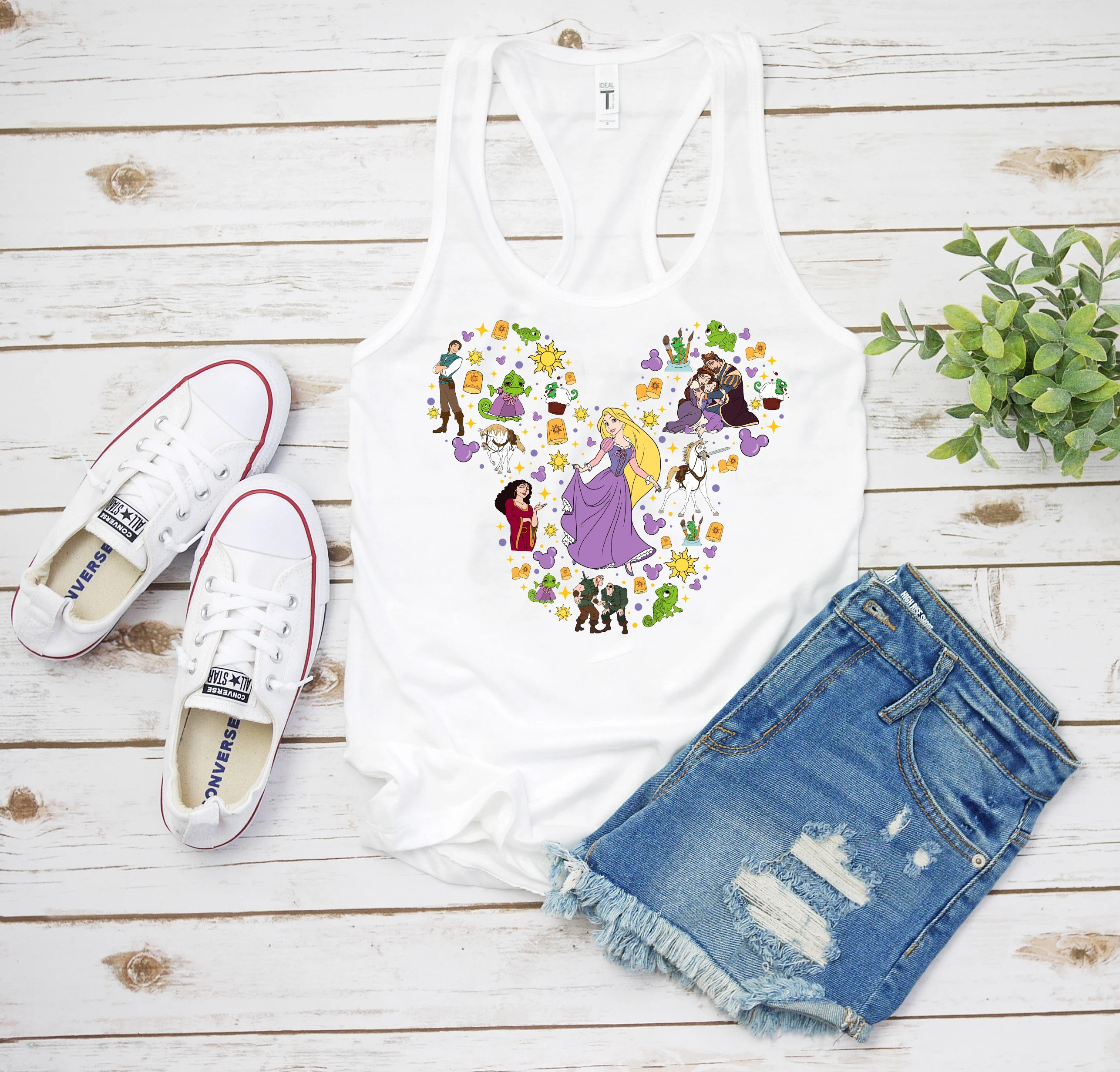 Rapunzel Tank Top, Rapunzel Tangled Tank, Rapunzel Princess - Inspire ...