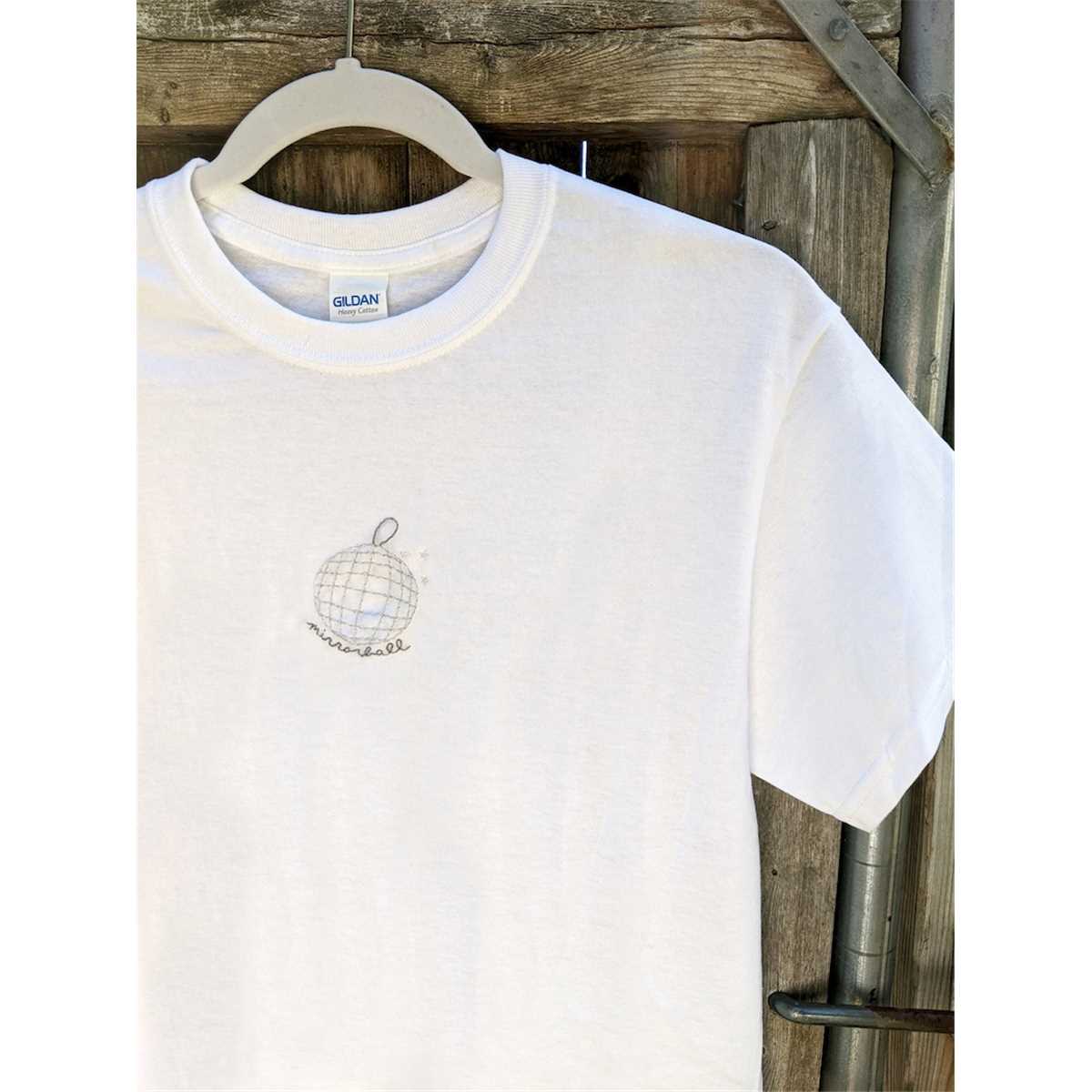 Mirrorball Folklore Taylor Swift TShirt Hand Embroidered Inspire Uplift