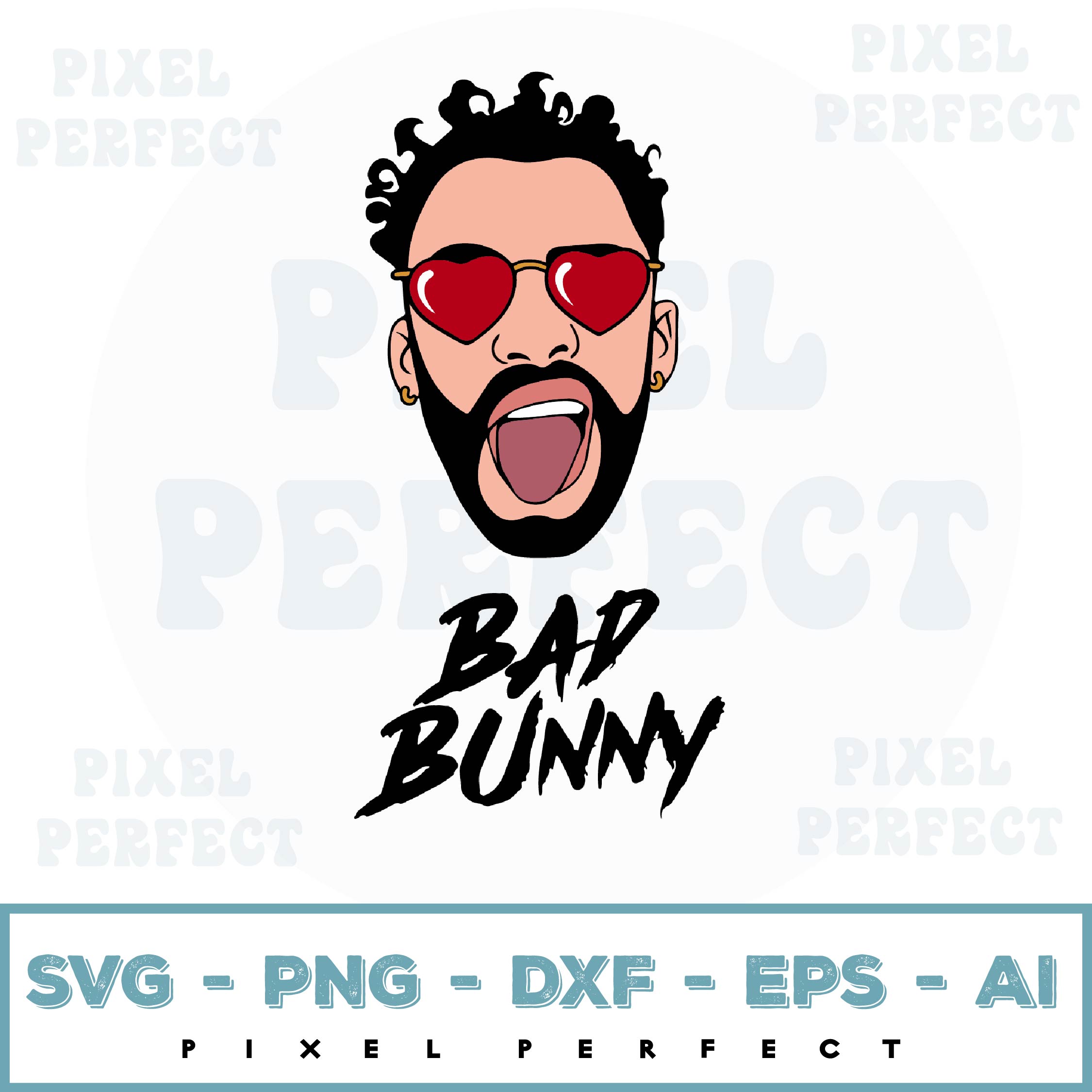 Bad Bunny Svg, Bad Bunny Logo Svg, Instant Download, Vector Inspire