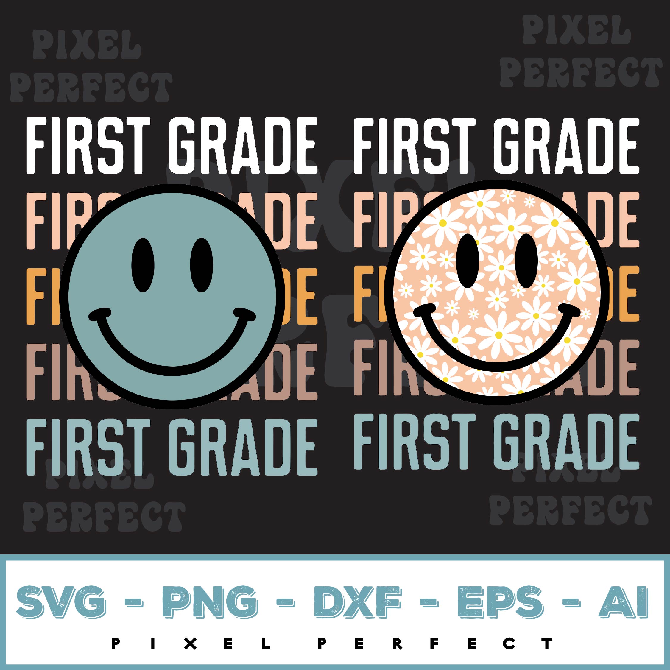 First Grade Smile Leopard Svg, Hello First Grade Svg, 1st Gr | Inspire ...