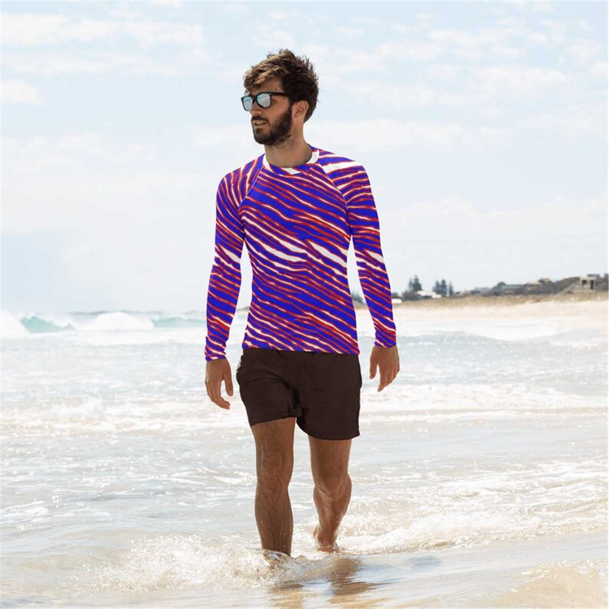 Bison Rash Guard Men's Buffalo Zubaz Rash Guard | Inspire Uplift