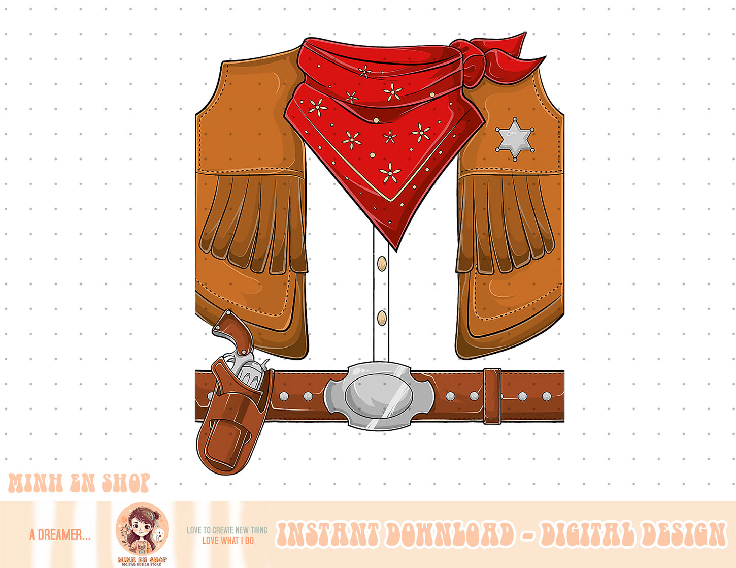 Cowboy Halloween Costume Men Women Kids Cowboy sherif png Inspire Uplift