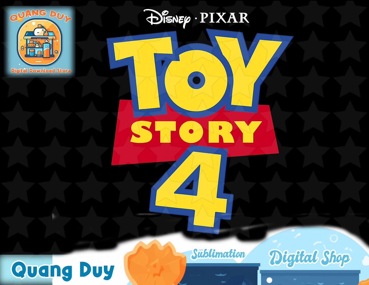 Disney Pixar Toy Story 4 Movie Logo T-Shirt copy - Inspire Uplift