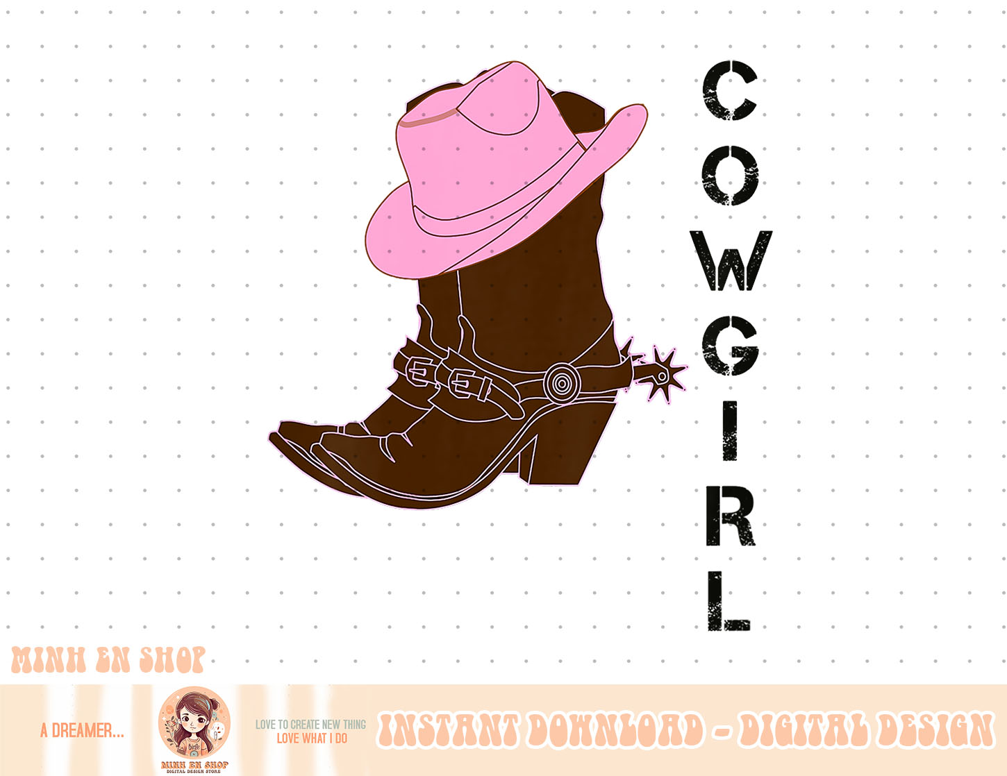 Kids Cowgirl Western T-shirt Boots Hat Spurs Girls Youth Chi | Inspire ...