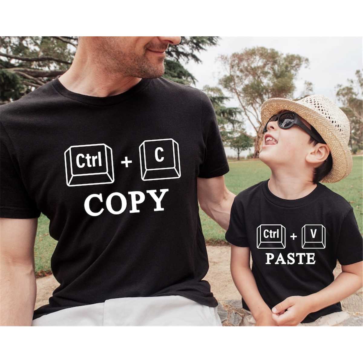 Copy Paste Shirt, Father and Baby Matching Shirts, Father's - Inspire ...