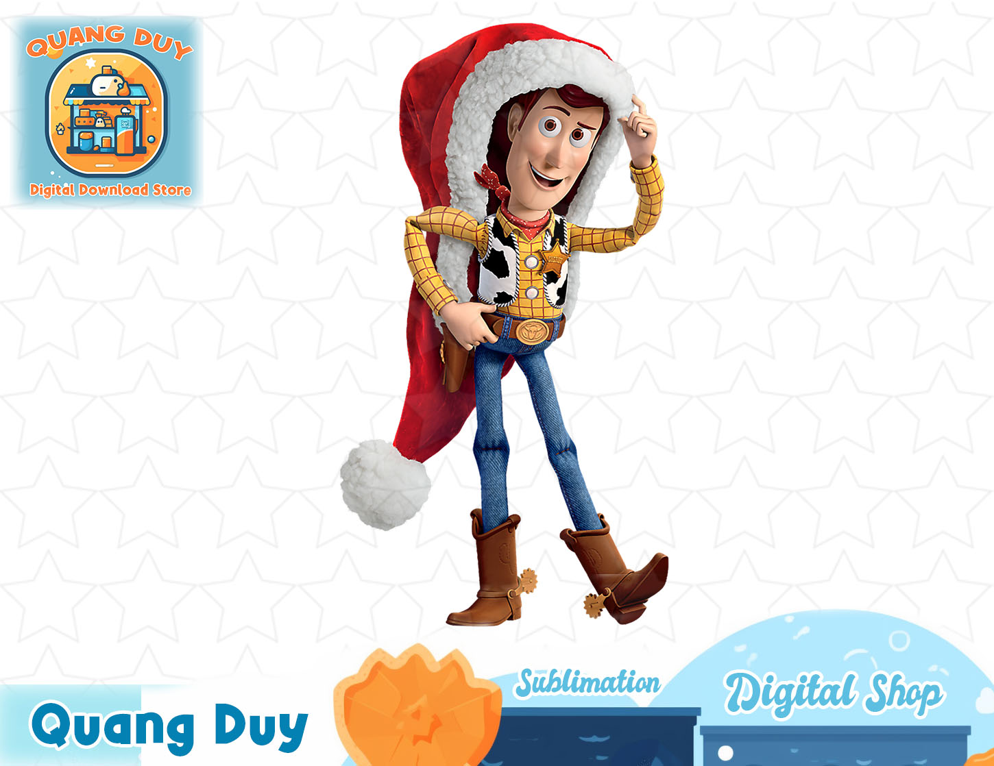 Disney PIXAR Toy Story Santa Woody Holiday TShirt copy Inspire Uplift