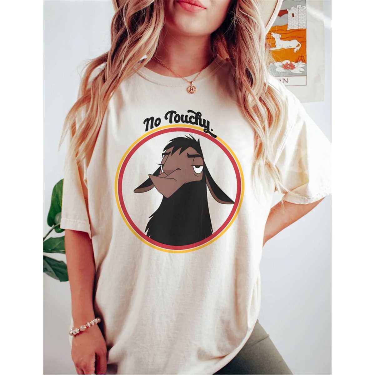 Retro disney the emperors new groove kuzco llama no touchy inspire uplift
