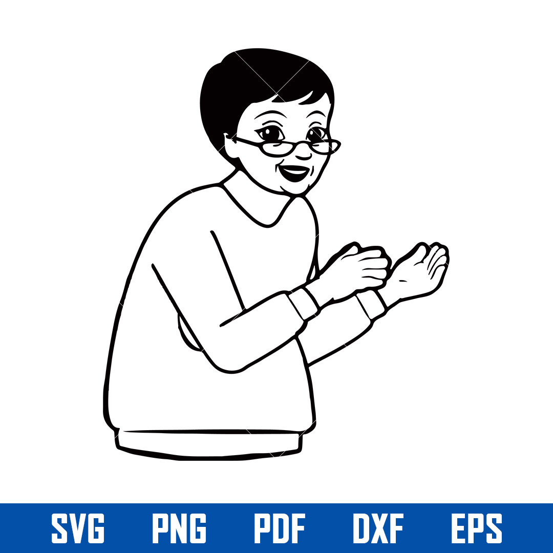 Gracie's Corner Grandma Outline Svg, Gracie's Corner Svg, Pn Inspire