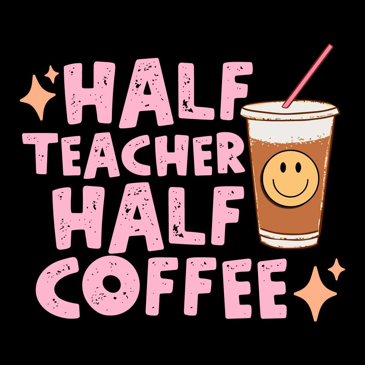 Half Teacher Half Coffee SVG Teacher Gift SVG Cutting Files - Inspire