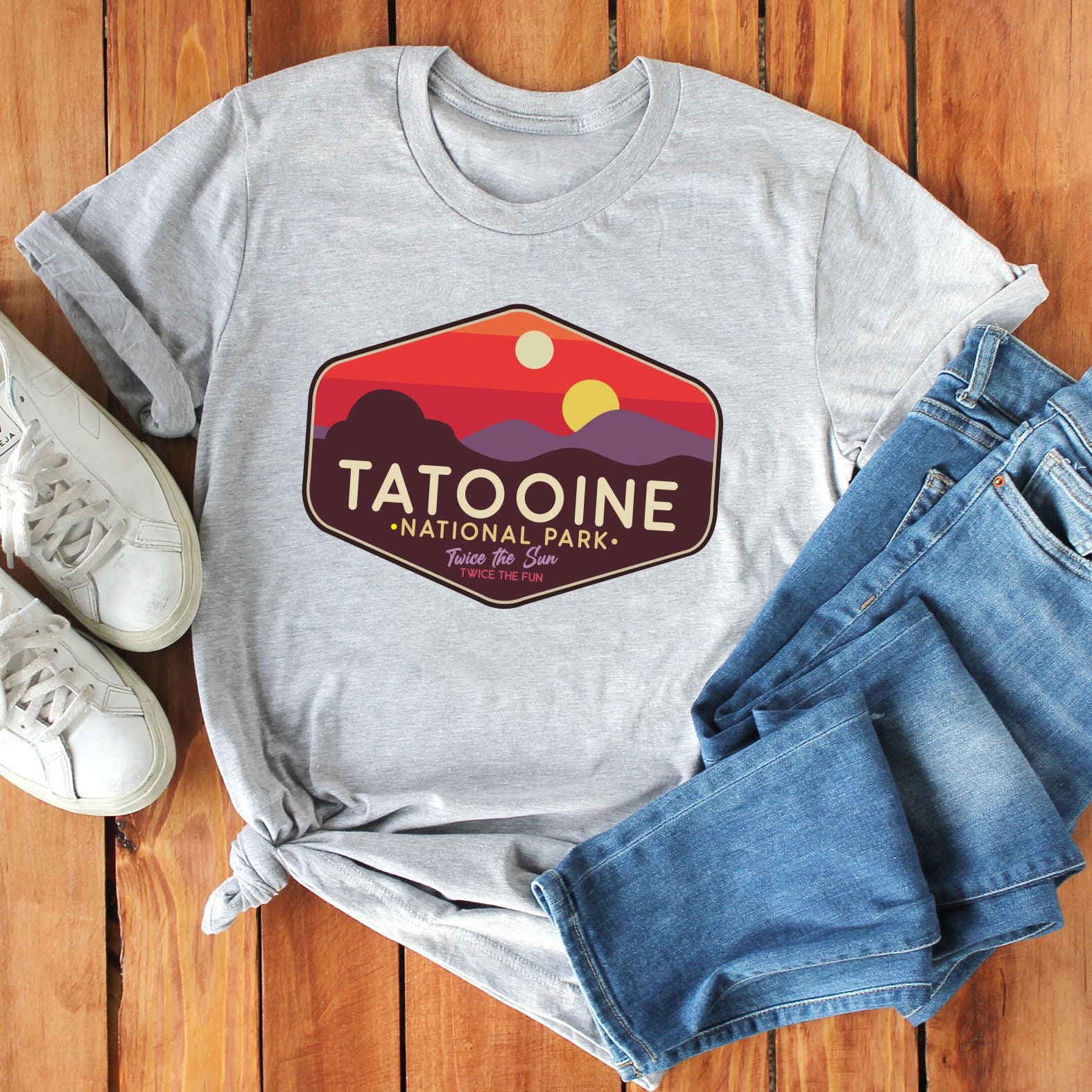 Star Wars T Shirt, Tatooine Sunset T-Shirt, Men's Women's