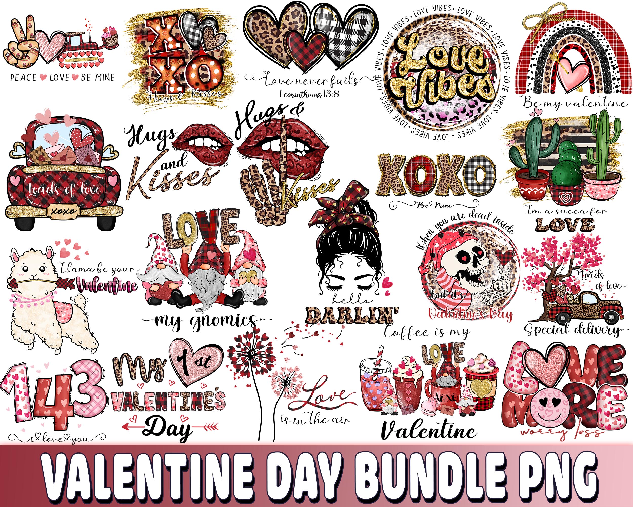 Valentine day bundle png ,Valentines day Sublimation, Valent | Inspire ...