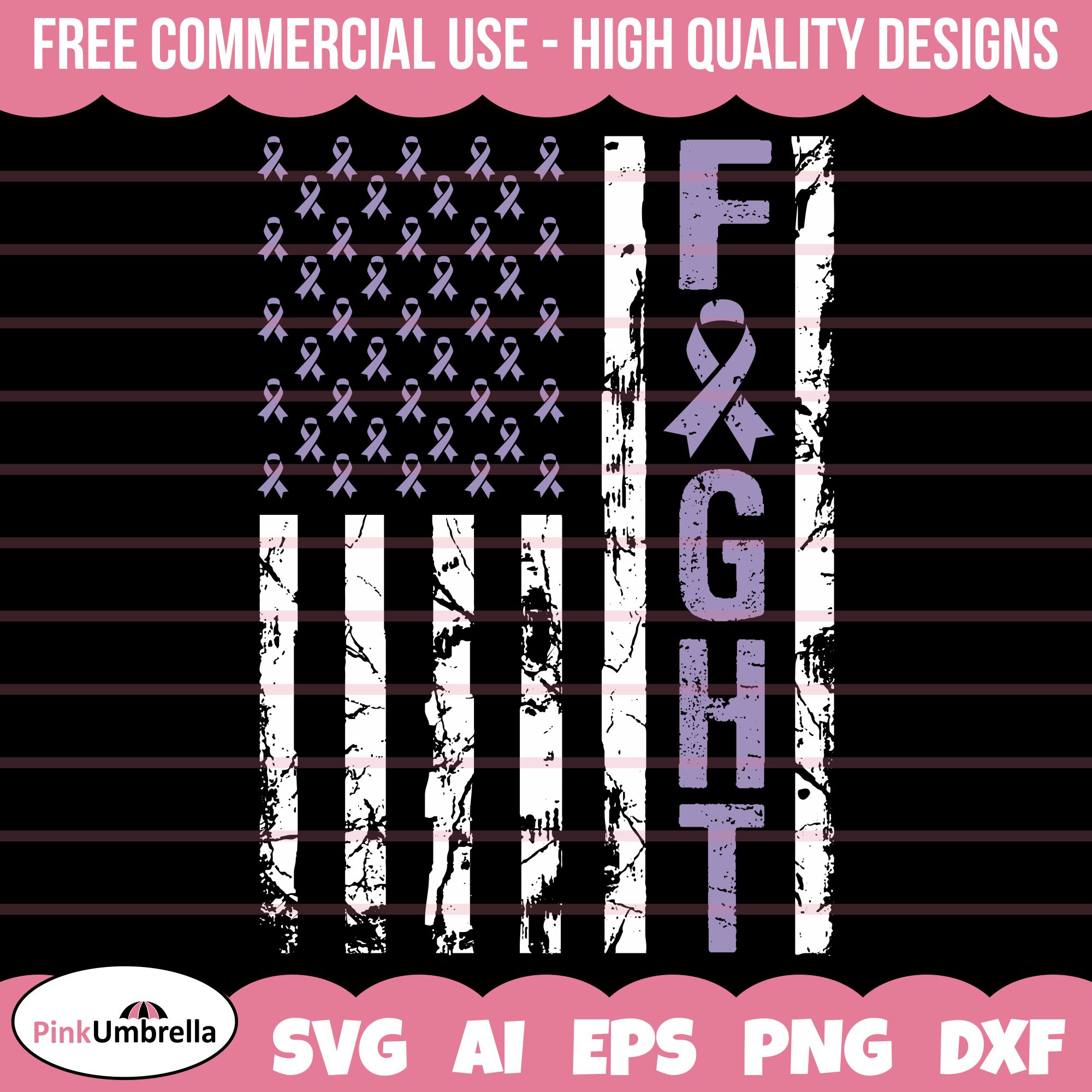 Testicular Cancer Fight USA Flag Svg, Cancer Ribbon SVG, Tes Inspire