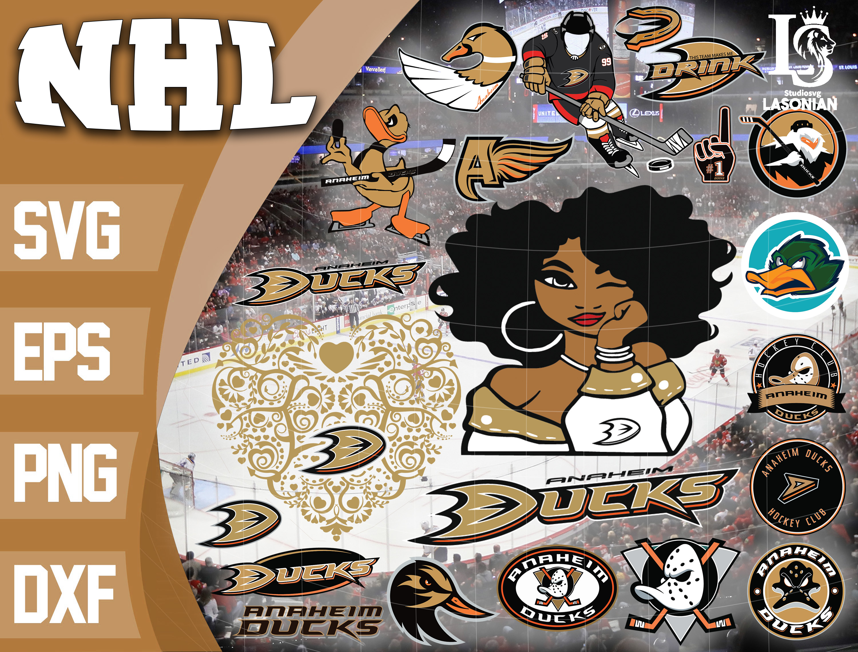 Instant Duck Base Anaheim Ducks bundle nhl svg , nhl svg , Instant Download | Inspire Uplift