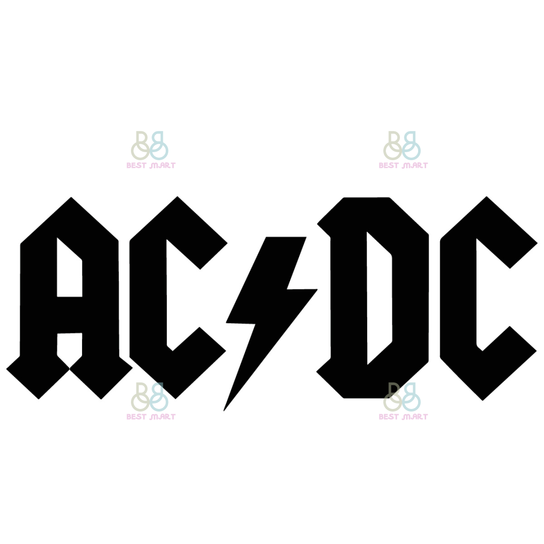 ACDC Rock Band Music Logo Svg, ACDC Svg, Rock Band Svg, ACDC | Inspire ...