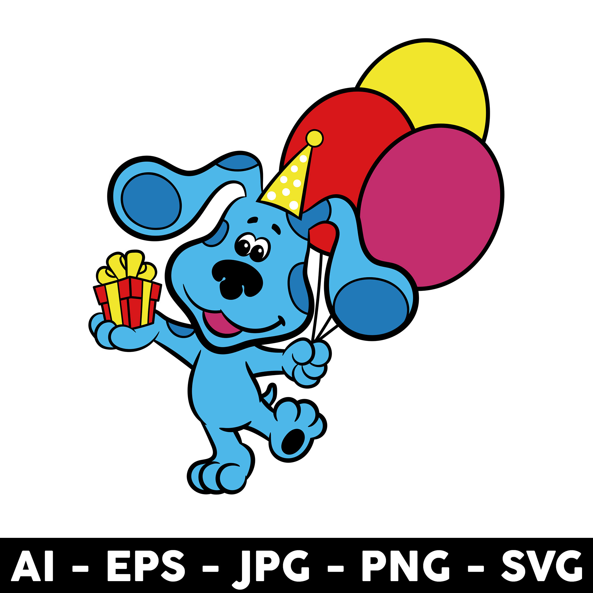 Blues Clues Birthday Svg, Blues Clues Svg, Blues Dog Svg, Bi Inspire