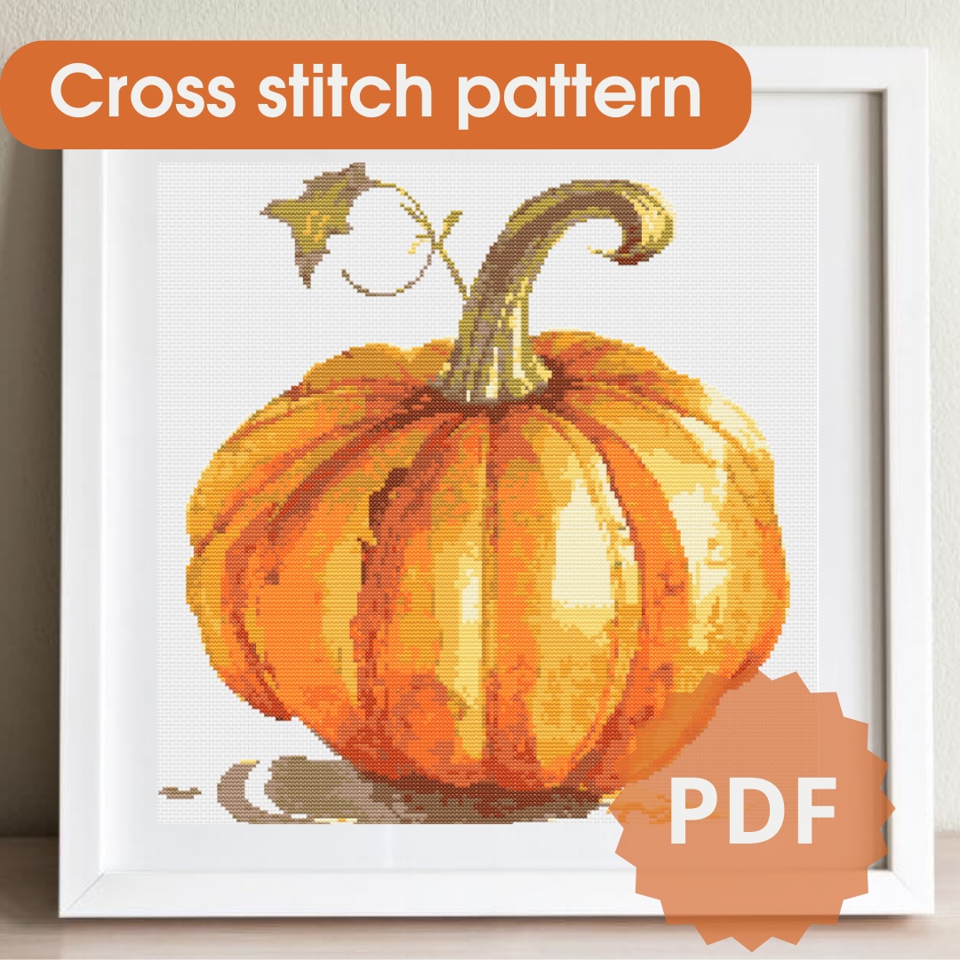 Cross stitch pattern Pumpkin / cross stitch chart Pumpkin - Inspire Uplift