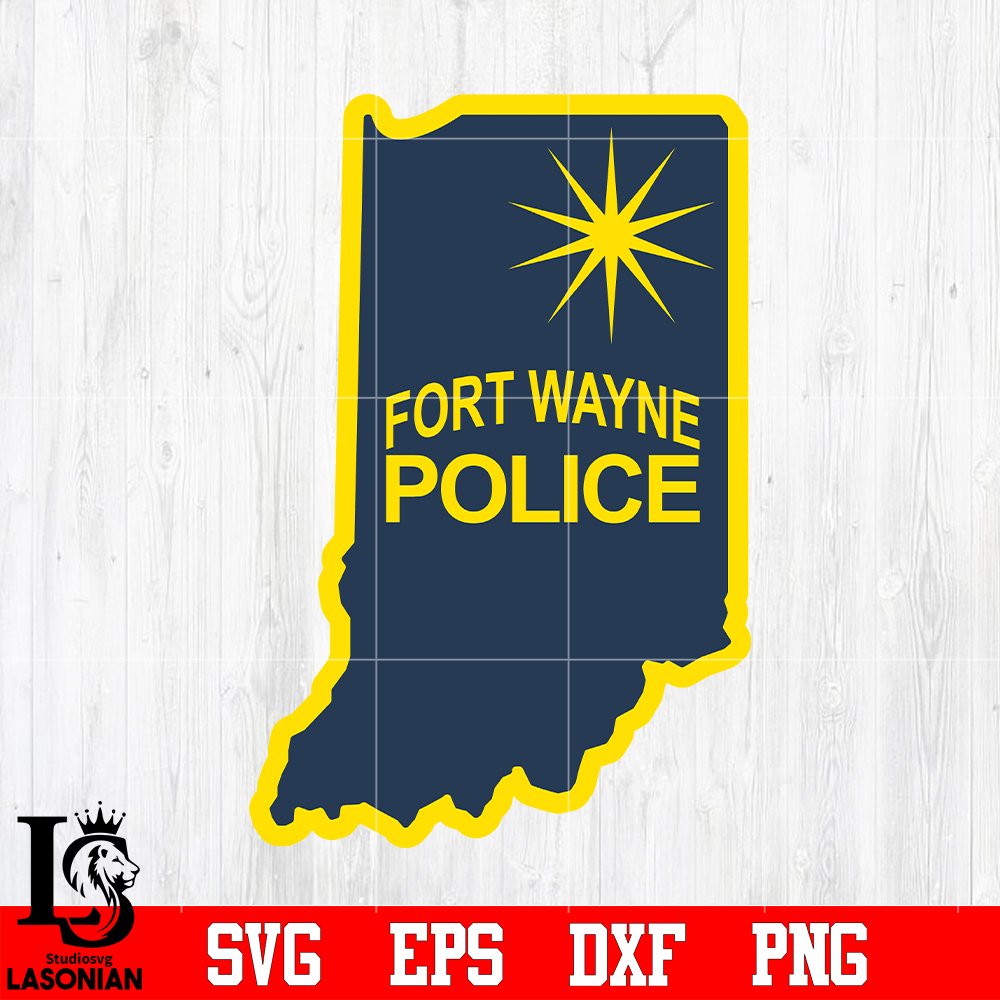 Badge Police Fort Wayne svg eps dxf png file , digital downl | Inspire ...