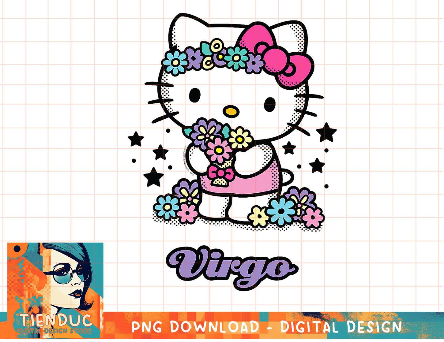 Hello Kitty Zodiac Virgo Tee Shirt copy png Inspire Uplift