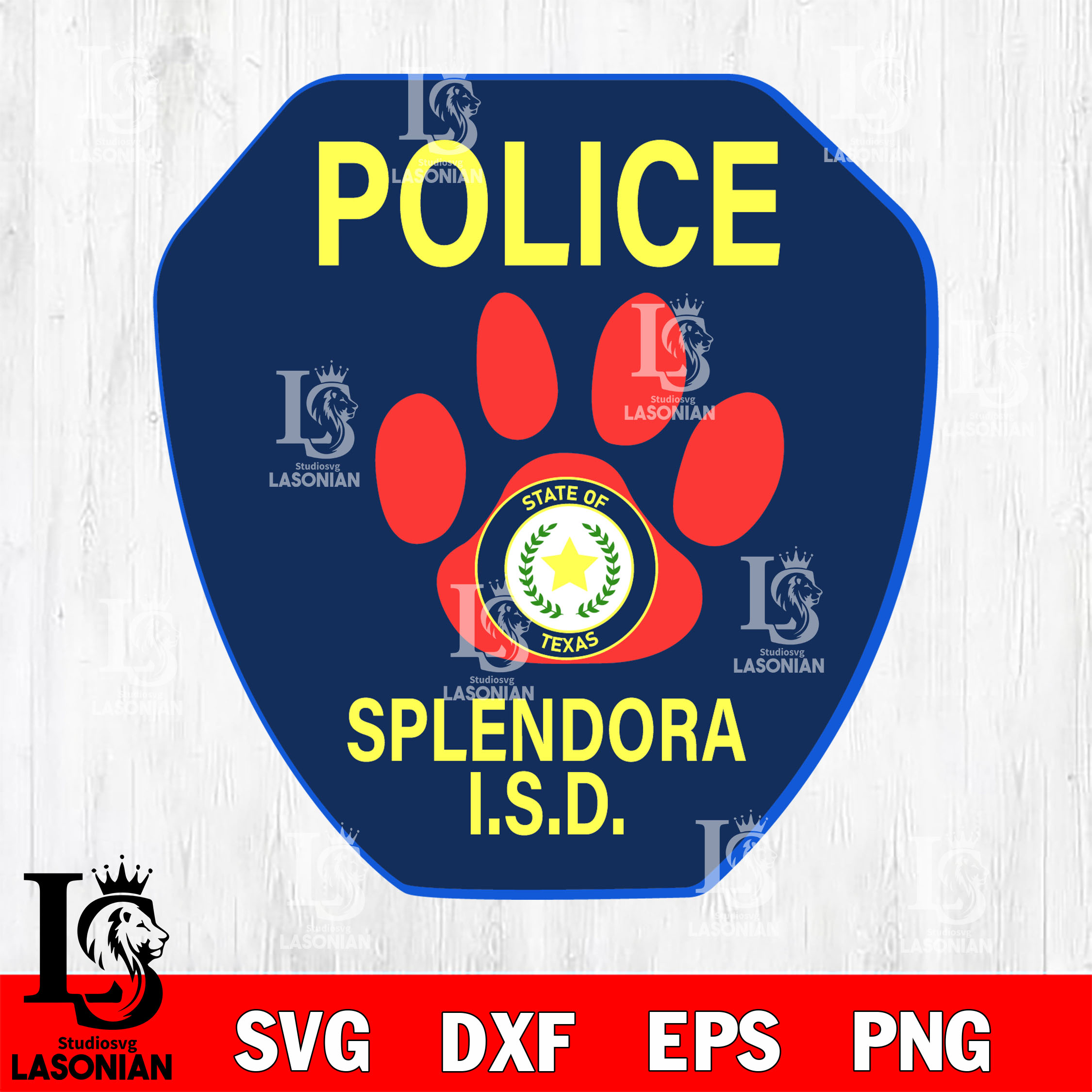 POLICE SPLENDORA ISD svg , digital download Inspire Uplift