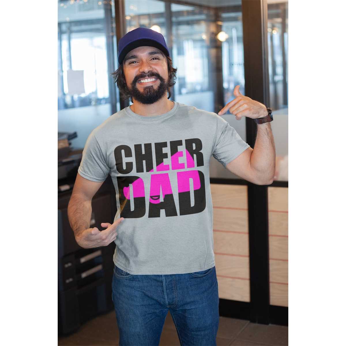 Cheer Dad Shirt, AllStar Cheer Dad, Proud Cheer Dad, Mens S Inspire