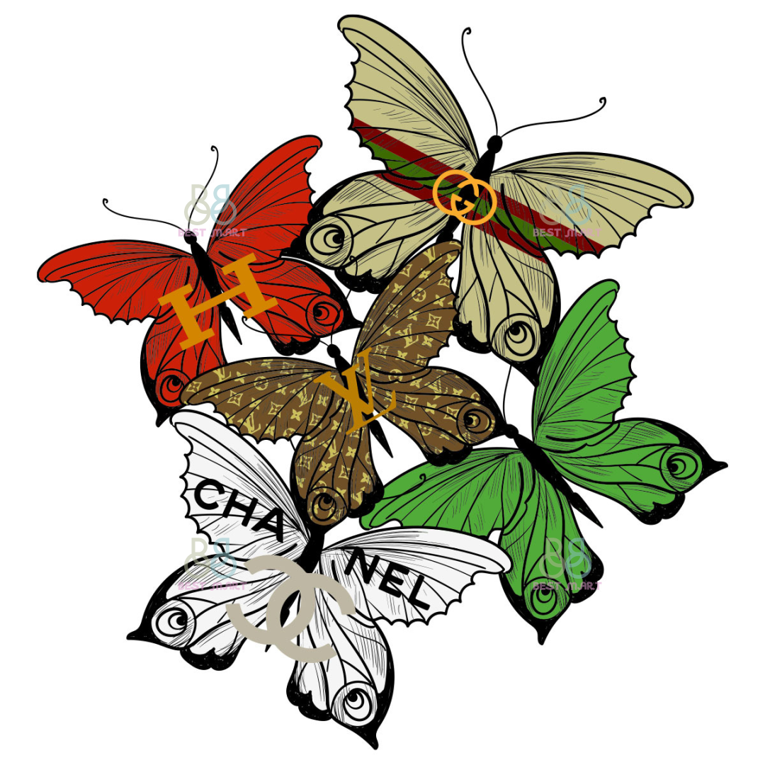 Fashion Brand Butterfly Svg, Butterfly Svg, Chanel Butterfly - Inspire ...