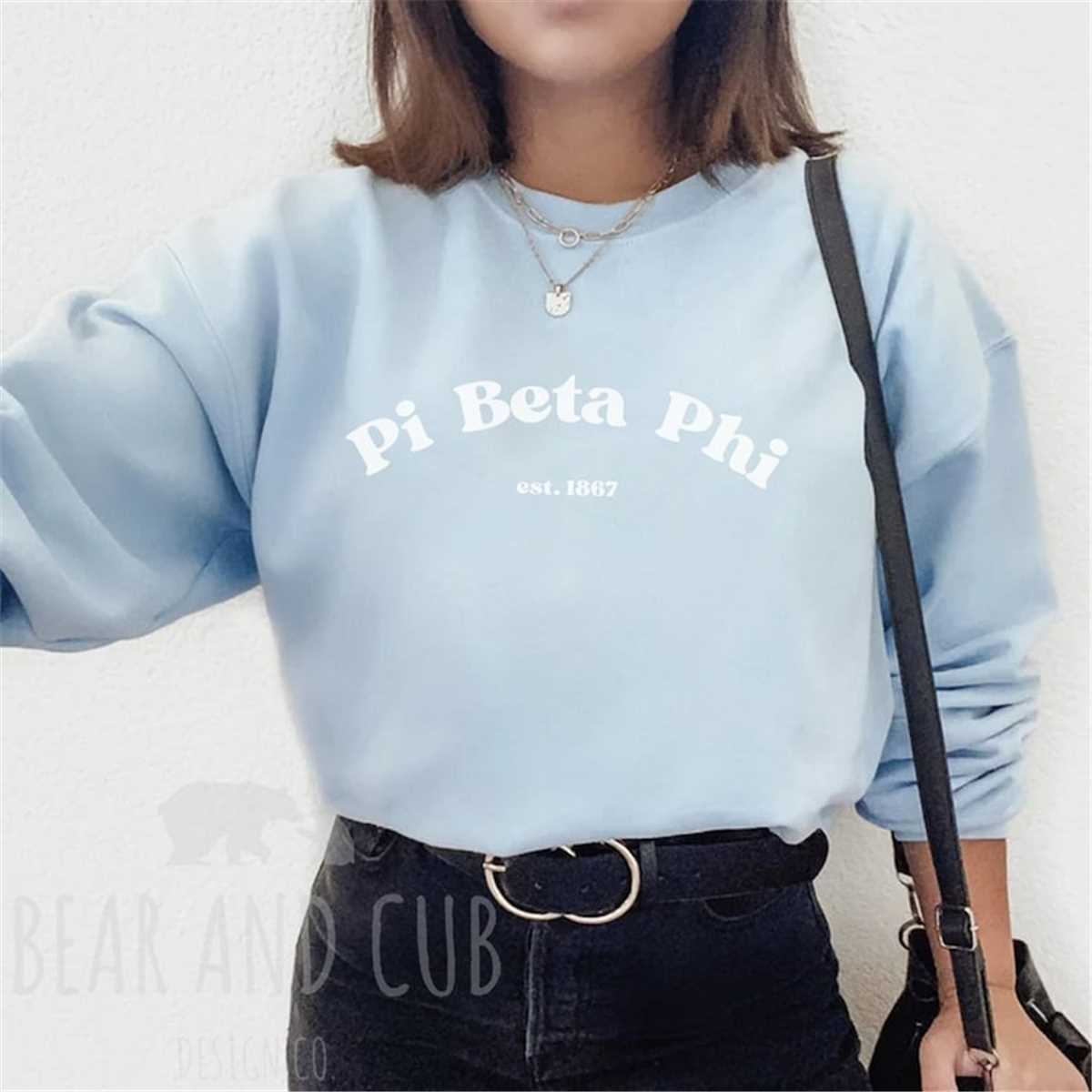 Sorority Sweatshirt, Pi Beta Phi Sweatshirt, College Sweatsh
